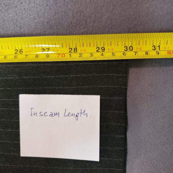 Zara Basic Women Pants Size 4 Gray with Silver Striped Business Casual High Rise - Picture 12 of 12